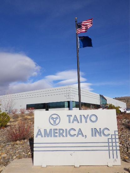 アメリカ合衆国ネバダ州に販売子会社「TAIYO AMERICA, INC.」を設立。
