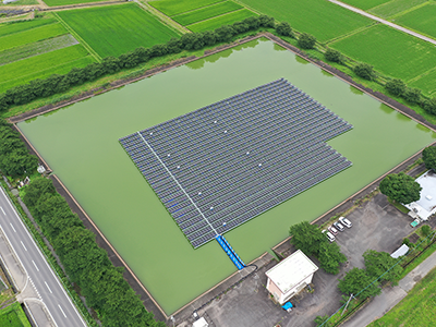 白井沼貯水池水上光発電所